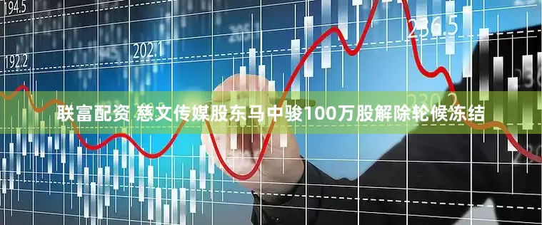 联富配资 慈文传媒股东马中骏100万股解除轮候冻结